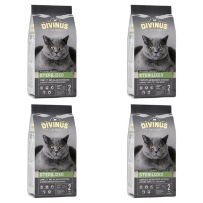 Karma dla kota DIVINUS Cat Sterilized Kurczak 4 x 2 kg
