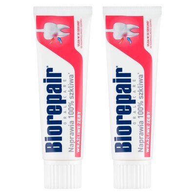 Pasta do zębów BIOREPAIR Wrażliwe zęby Advanced 75 ml 2 szt.