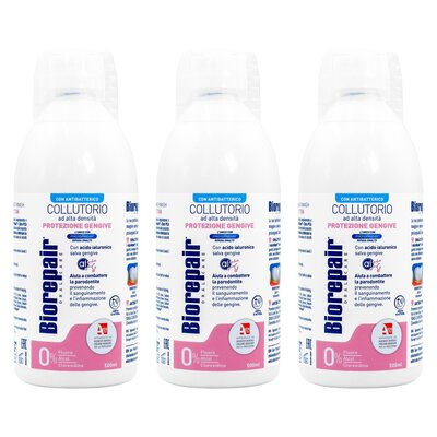 Płyn do płukania jamy ustnej BIOREPAIR Ochrona dziąseł 3 x 500 ml