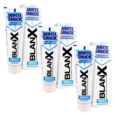 Pasta do zębów BLANX White Shock 75 ml 3 szt.