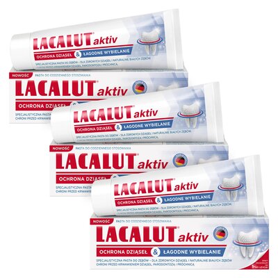Pasta do zębów LACALUT Active ochrona dziąseł & łagodne wybielanie 75 ml 3 szt.