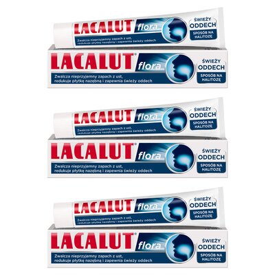 Pasta do zębów LACALUT Flora Halitoza 75 ml 3 szt.