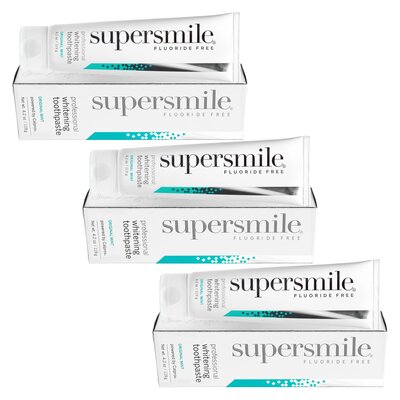 Pasta do zębów SUPERSMILE Fluoride Free 75 ml 3 szt.