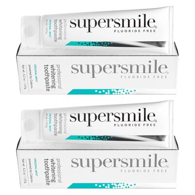 Pasta do zębów SUPERSMILE Fluoride Free 75 ml 2 szt.