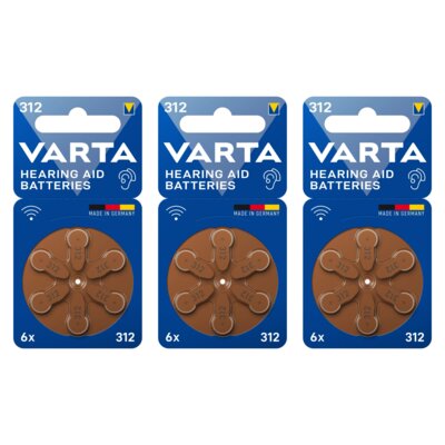 Baterie PR41 VARTA 312 (18 szt.)