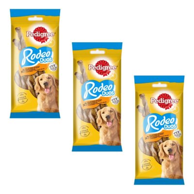 Przysmak dla psa PEDIGREE Rodeo Duos Kurczak o aromacie bekonu 3 x 123 g