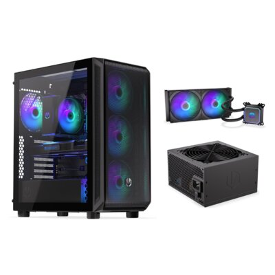 Obudowa ENDORFY Arx 500 ARGB + Zasilacz ENDORFY Supremo FM5 650W 80 Plus Gold + Chłodzenie wodne ENDORFY Navis F280 ARGB