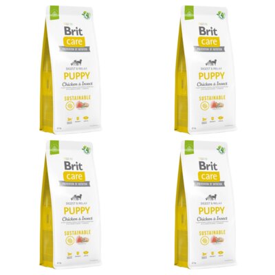 Karma dla psa BRIT CARE Dog Sustainable Puppy Kurczak i owady 4 x 12 kg