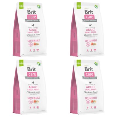 Karma dla psa BRIT Care Adult Small Breed Kurczak i owady 4 x 7 kg