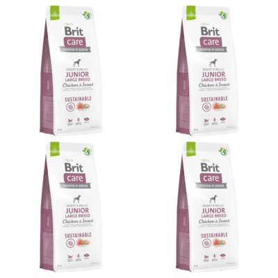 Karma dla psa BRIT Care Dog Sustainable Junior Large Breed Kurczak i owady 4 x 12 kg