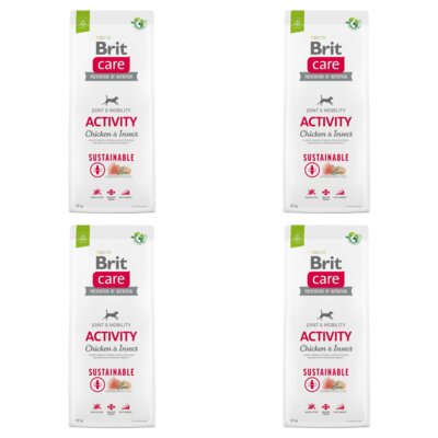 Karma dla psa BRIT CARE Dog Sustainable Activity Kurczak i owady 4 x 12 kg