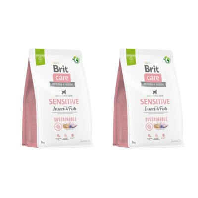 Karma dla psa BRIT CARE Sustainable Sensitive Owady i ryba 2 x 3 kg