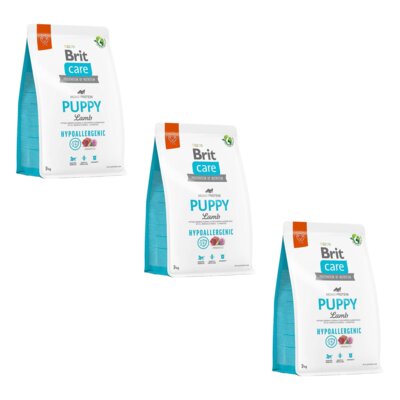 Karma dla psa BRIT Care Hypoallergenic Puppy Jagnięcina 3 x 3 kg