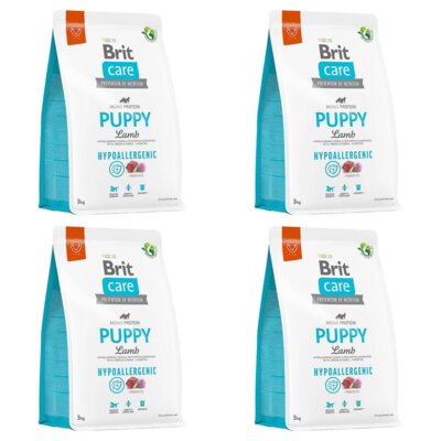 Karma dla psa BRIT Care Hypoallergenic Puppy Jagnięcina 4 x 3 kg