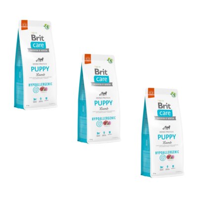 Karma dla psa BRIT Care Hypoallergenic Puppy Jagnięcina z ryżem 3 x 12 kg