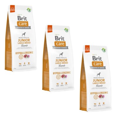 Karma dla psa BRIT Hypoallergenic Jagnięcina z ryżem 3 x 12 kg