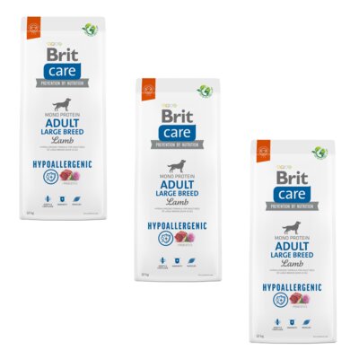 Karma dla psa BRIT Care Hypoallergenic Jagnięcina 3 x 12 kg