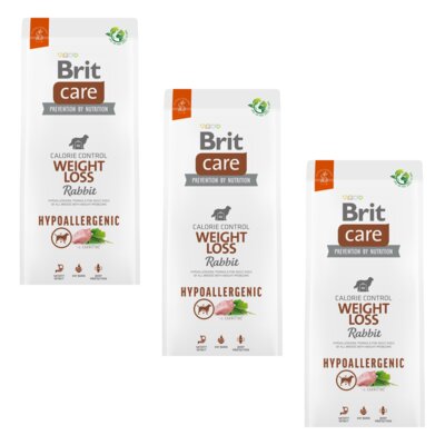Karma dla psa BRIT Care Dog Hypoallergenic Weight Loss 3 x 3 kg
