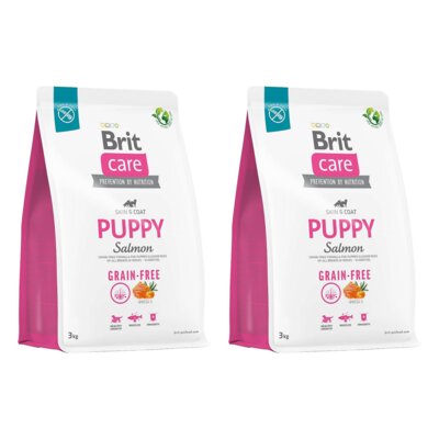Karma dla psa BRIT Care Grain-Free Puppy Łosoś 2 x 3 kg