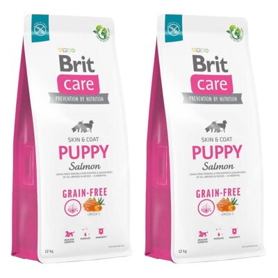 Karma dla psa BRIT Care Grain-Free Puppy Łosoś 2 x 12 kg