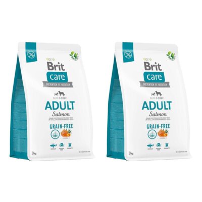 Karma dla psa BRIT Grain-Free Adult Łosoś 2 x 3 kg