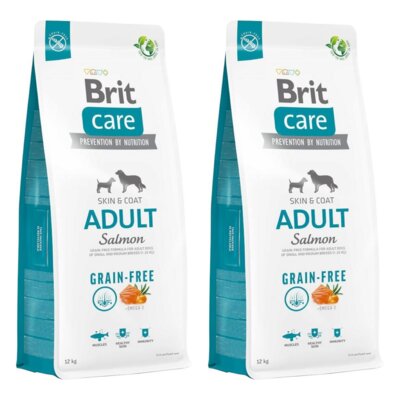 Karma dla psa BRIT Grain-Free Adult Łosoś 2 x 12 kg