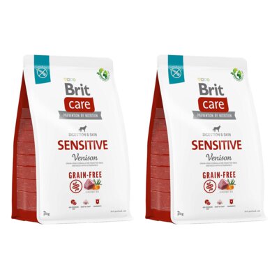 Karma dla psa BRIT Care Grain-free Sensitive Vension Dziczyzna 2 x 3 kg