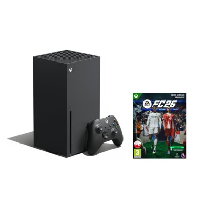 Konsola MICROSOFT XBOX Series X z napędem Blu-ray 4K UHD + EA SPORTS FC 26 Gra XBOX ONE/XBOX SERIES X