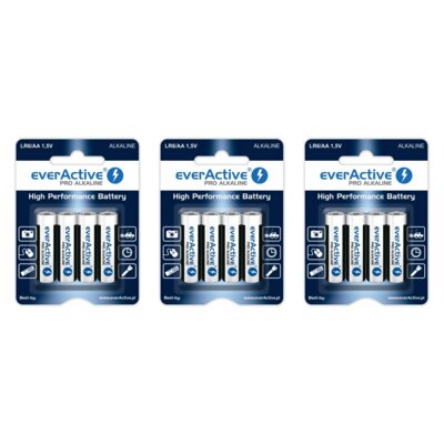 Baterie AA LR6 EVERACTIVE Pro Alkaline (12 szt.)