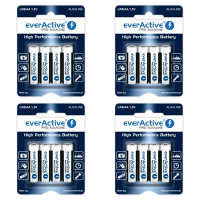 Baterie AA LR6 EVERACTIVE Pro Alkaline (16 szt.)