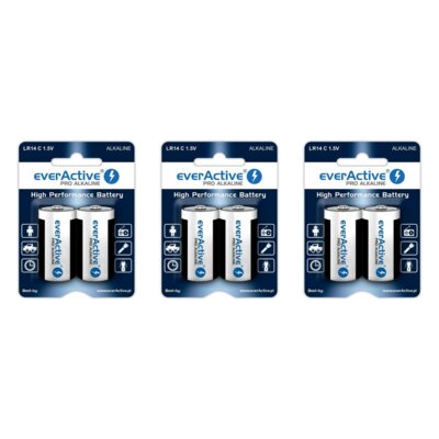 Baterie C LR14 EVERACTIVE Pro Alkaline (6 szt.)