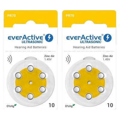 Baterie PR70 EVERACTIVE Ultrasonic 10 (12 szt.)