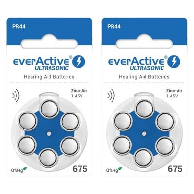 Baterie PR44 EVERACTIVE Ultrasonic 675 (12 szt.)