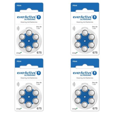 Baterie PR44 EVERACTIVE Ultrasonic 675 (24 szt.)