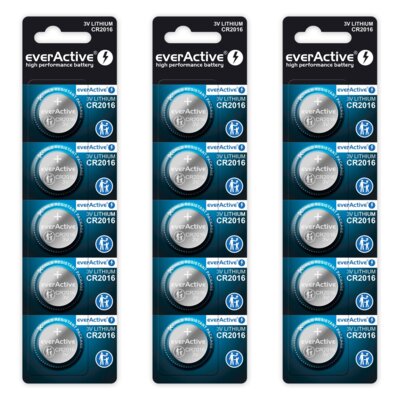 Baterie CR2016 EVERACTIVE (15 szt.)