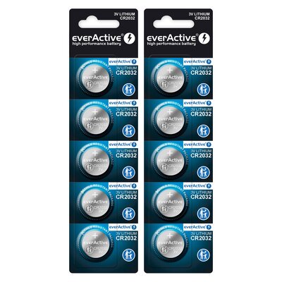 Baterie CR2032 EVERACTIVE Lithium (10 szt.)