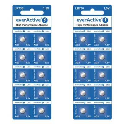 Baterie G3 LR41 EVERACTIVE (20 szt.)