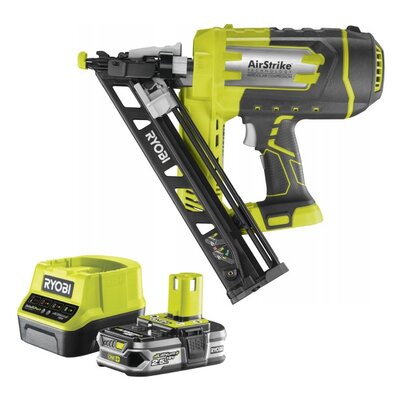 Gwoździarka akumulatorowa RYOBI R15GN18-0 + Akumulator RYOBI RC18120-125 2.5Ah 18V + Ładowarka