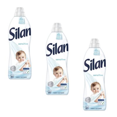 Płyn do płukania SILAN Sensitive and Baby 3 x 880 ml