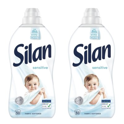 Płyn do płukania SILAN Sensitive and Baby 2 x 1100 ml