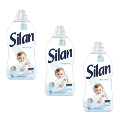 Płyn do płukania SILAN Sensitive and Baby 3 x 1100 ml