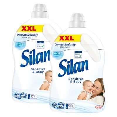 Płyn do płukania SILAN Sensitive and Baby 2 x 2860 ml