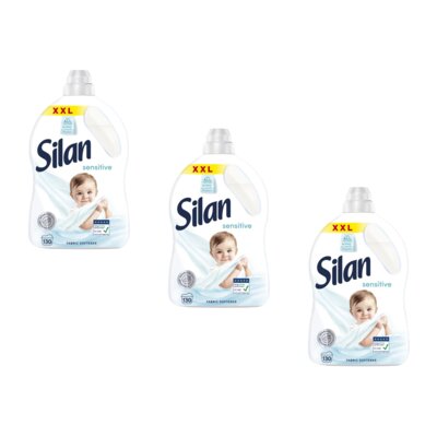 Płyn do płukania SILAN Sensitive and Baby 3 x 2860 ml