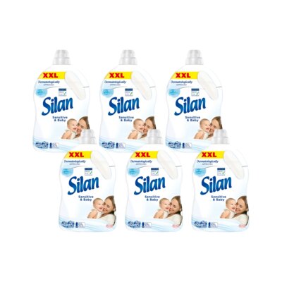 Płyn do płukania SILAN Sensitive and Baby 6 x 2860 ml