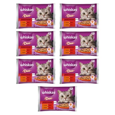 Karma dla kota WHISKAS Duo Zestawy Klasyczne (28 x 85 g)