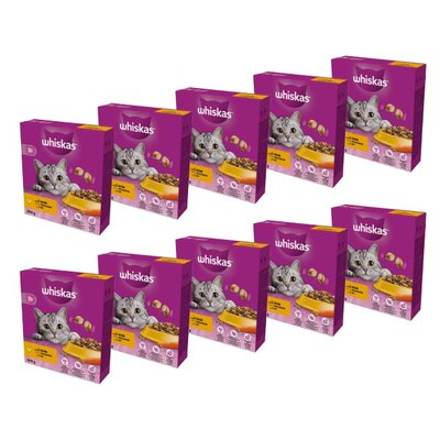 Karma dla kota WHISKAS Senior z Pysznym kurczakiem 10 x 800 g