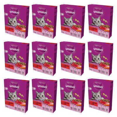 Karma dla kota WHISKAS Wołowina 12 x 300 g
