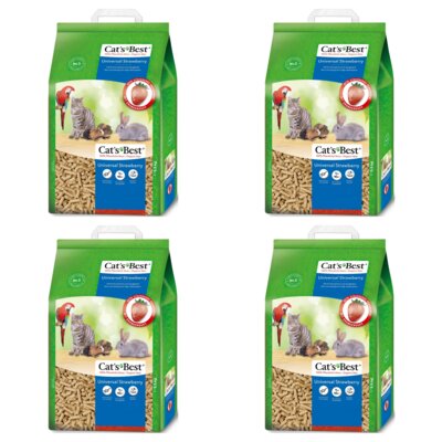 Żwirek dla kota CATS BEST Universal Strawberry 4 x 10 L