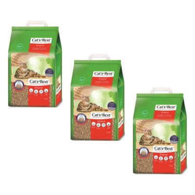 Żwirek dla kota CATS BEST Original 3 x 20 l