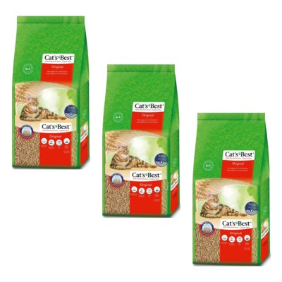 Żwirek dla kota CATS BEST Original 3 x 40 L